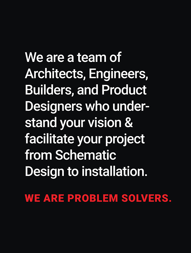 We are problem solvers.